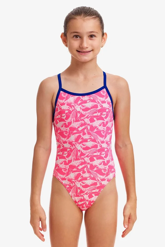 GIRL'S BEACHED BAE SINGLE STRAP ONE PIECE