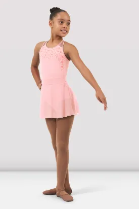 Girls Candace Mesh Skirted Leotard