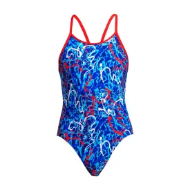 GIRLS DIAMOND BACK ONE PIECE MR SQUIGGLE FUNKITA