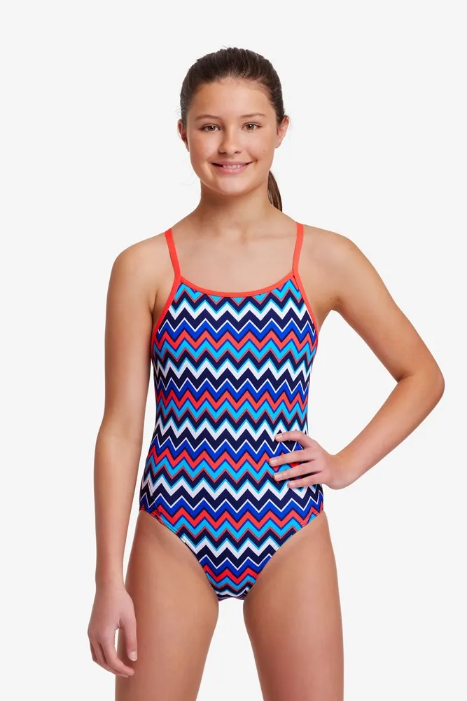 GIRL'S DIAMOND BACK ONE PIECE NAUTICAL MILE FUNKITA