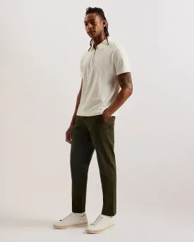 Haybrn Regular Fit Textured Chino Trouser Khaki