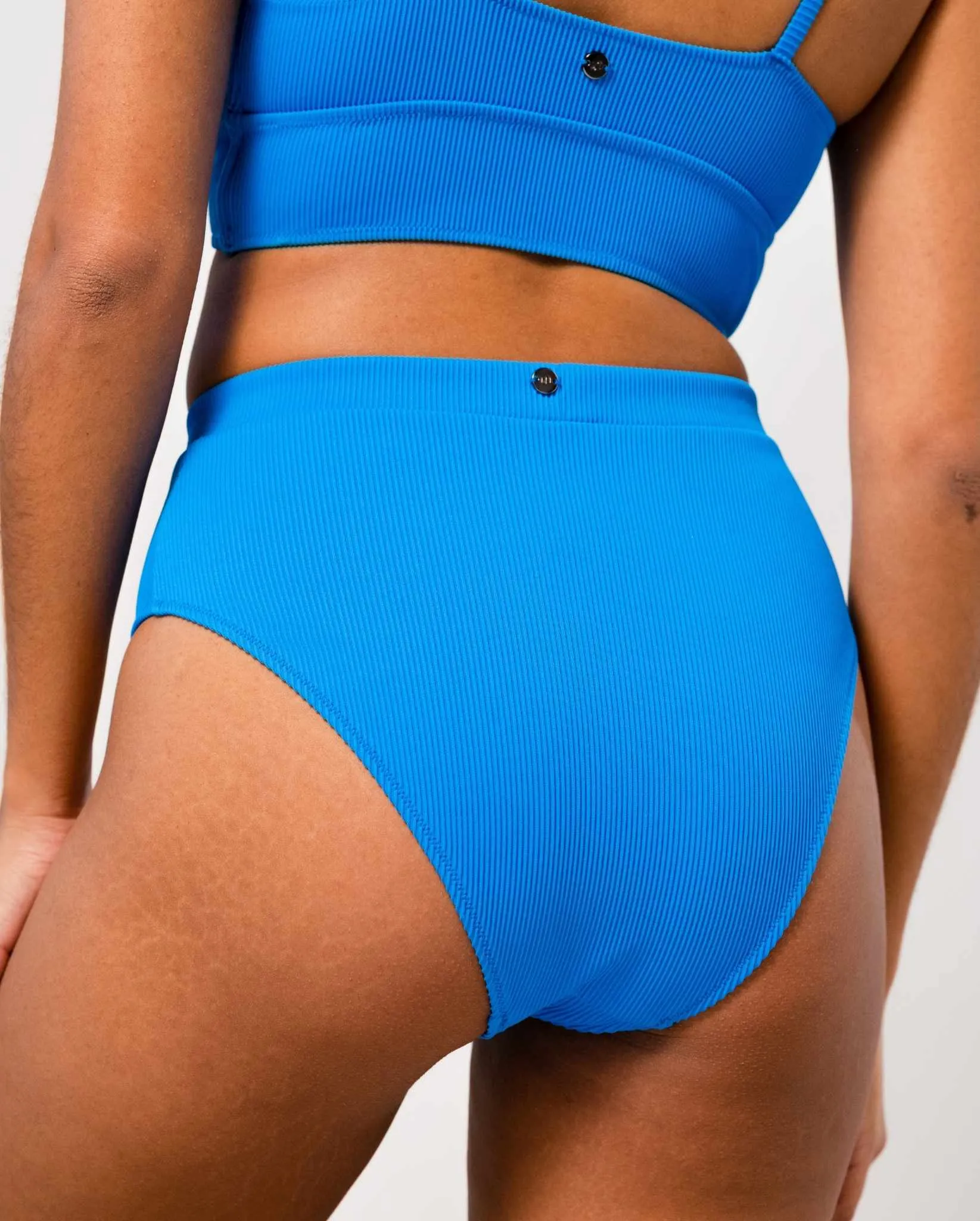 High Cut Bikini Briefs Turquoise Blue