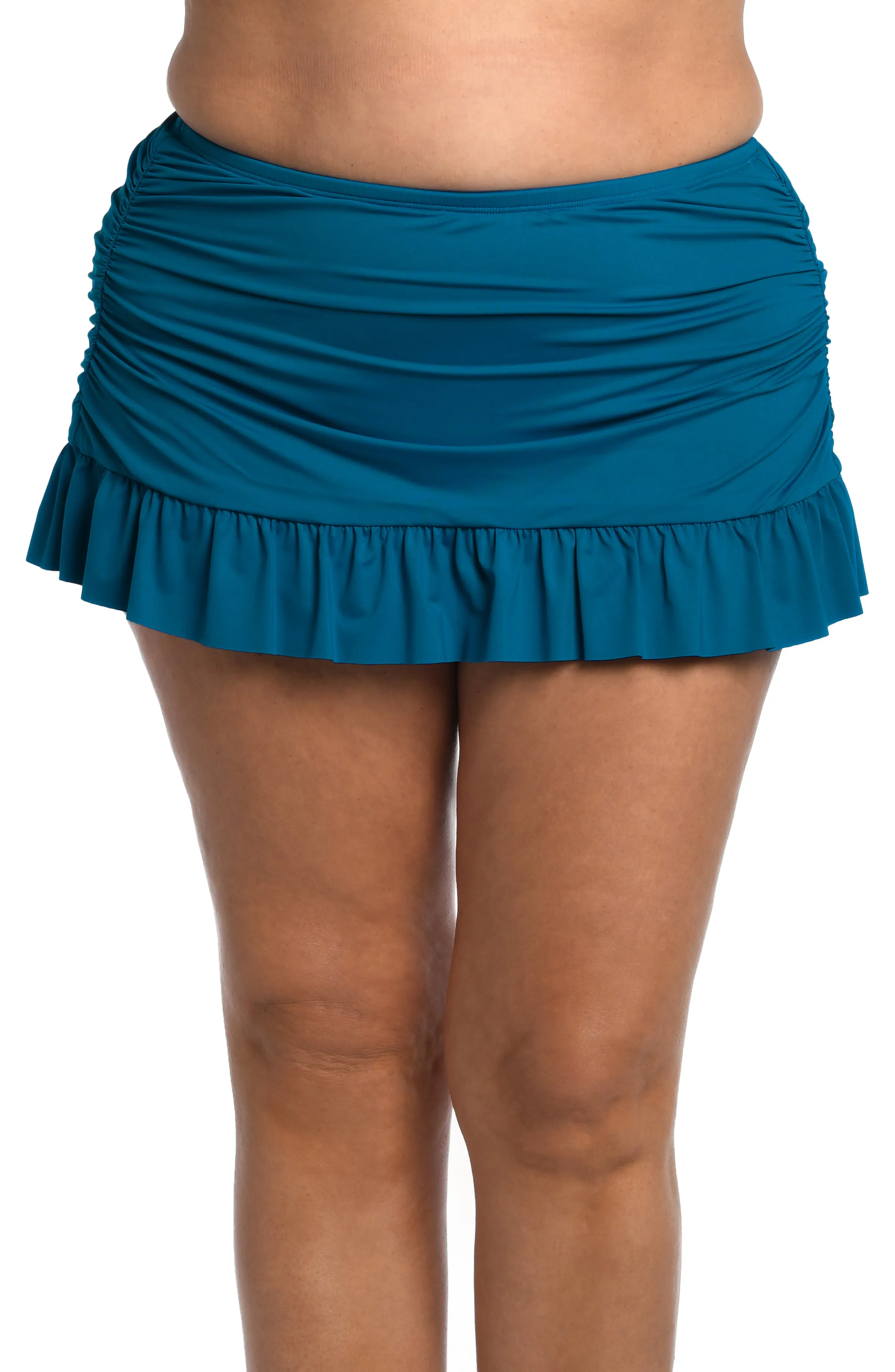 Island Goddess Ruffle Skirted Bottom - Ocean