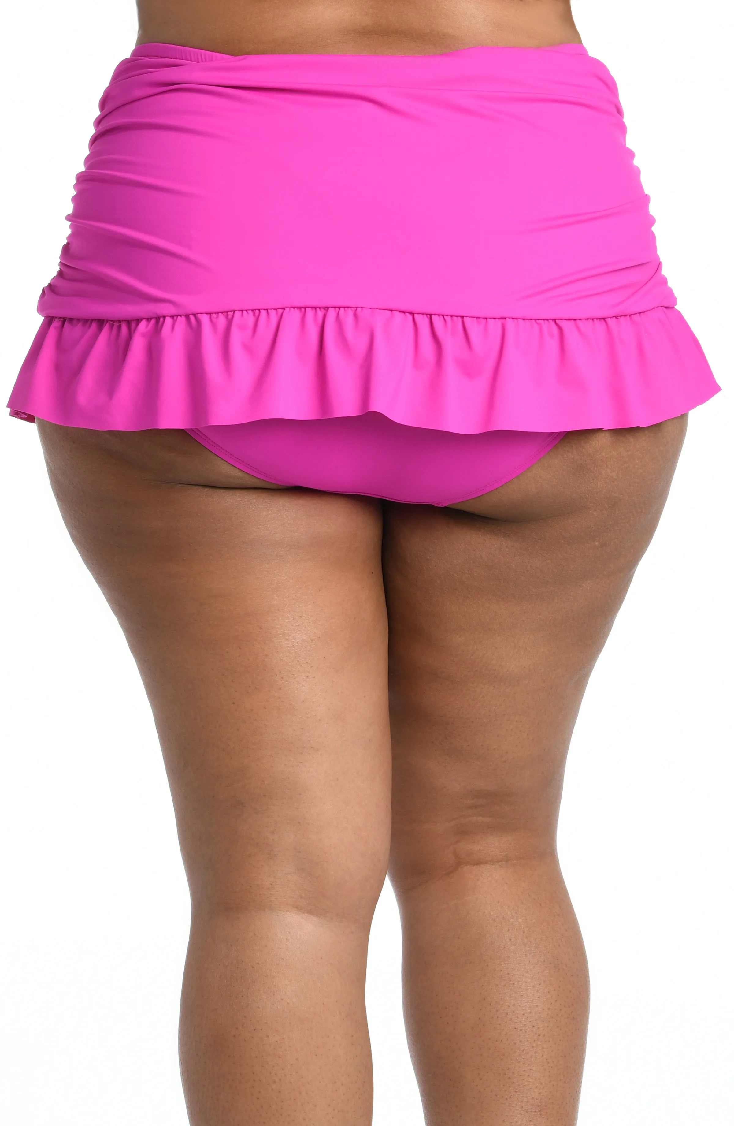 Island Goddess Ruffle Skirted Bottom - Orchid - FINAL SALE