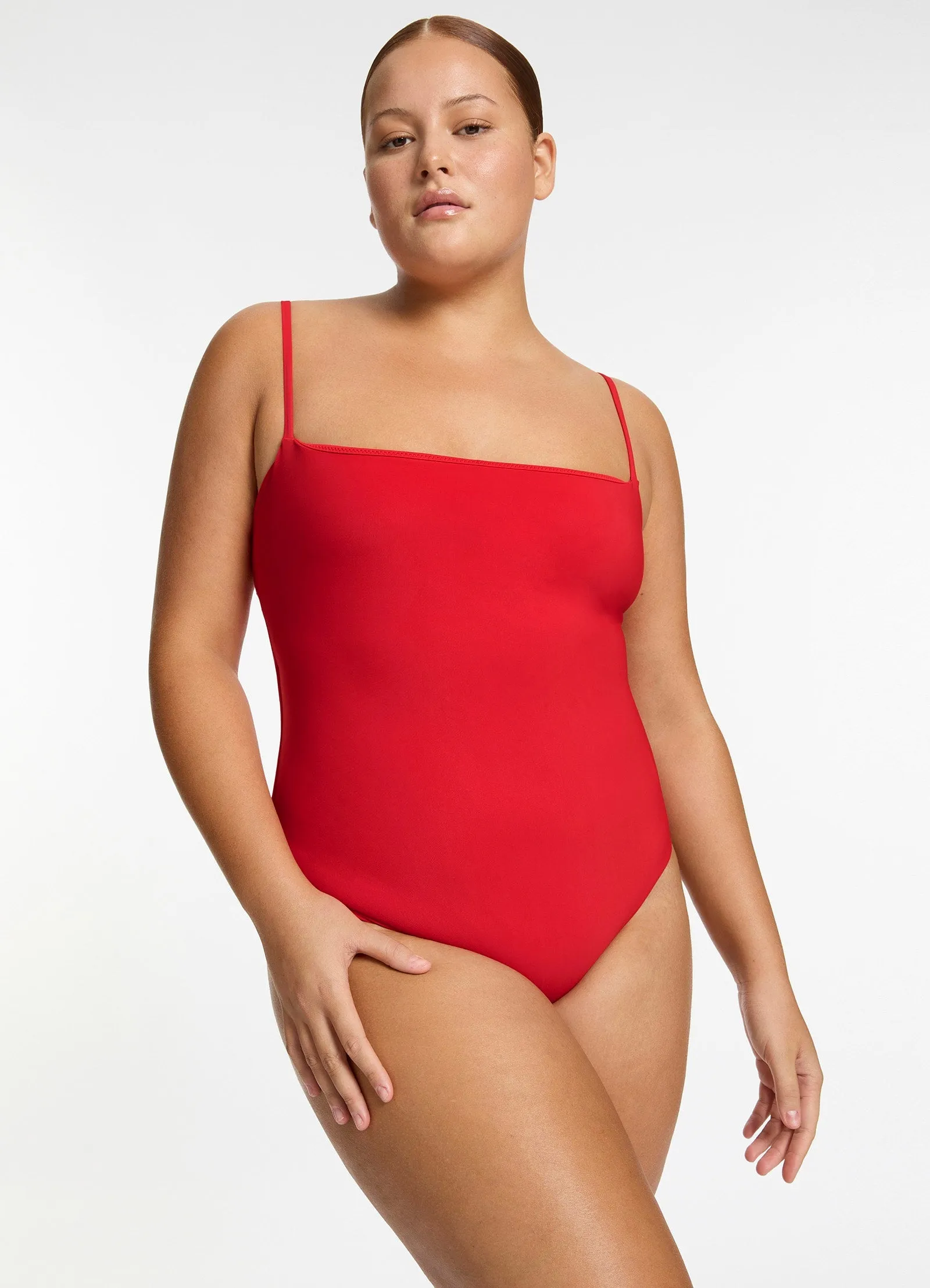 Jetset Minimal Tank One Piece - Rosso