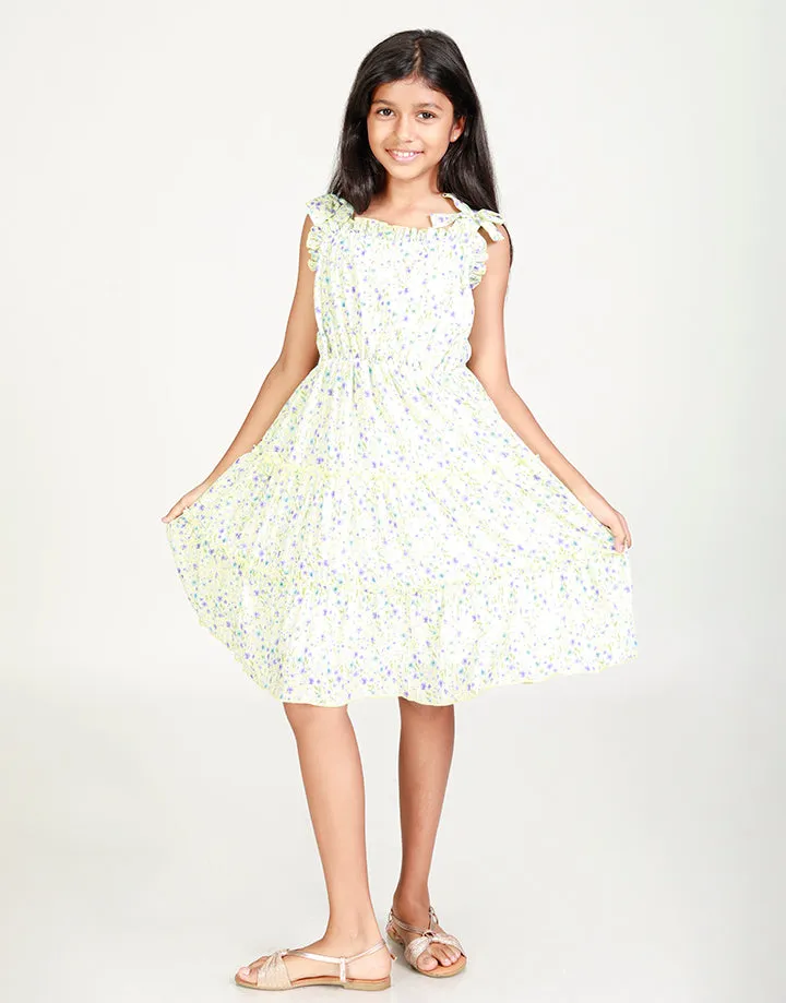 Kids Printed Strappy Dress