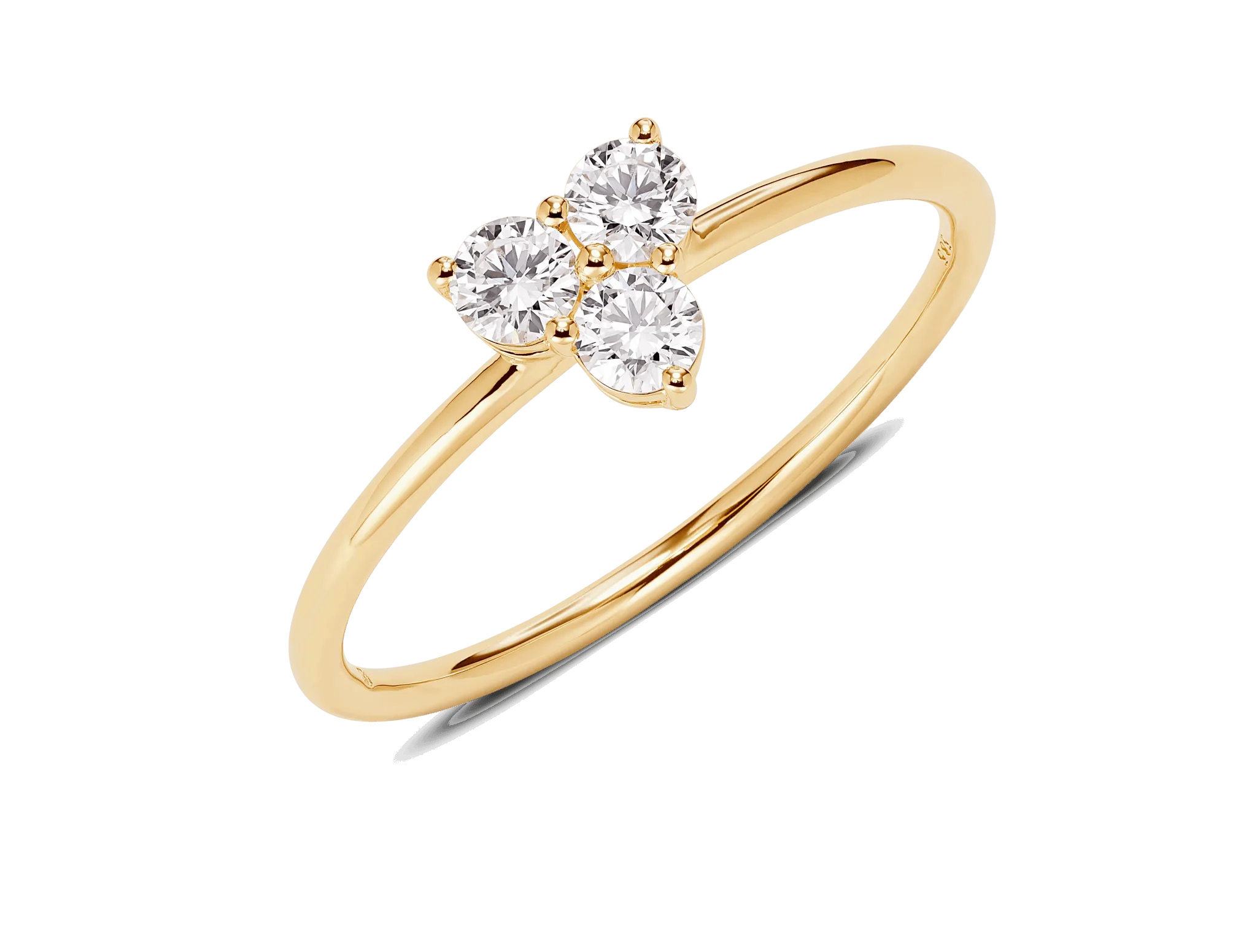 Lab-Grown Diamond ³⁄₁₀ct. tw. Mini Trio Round Brilliant Ring | White