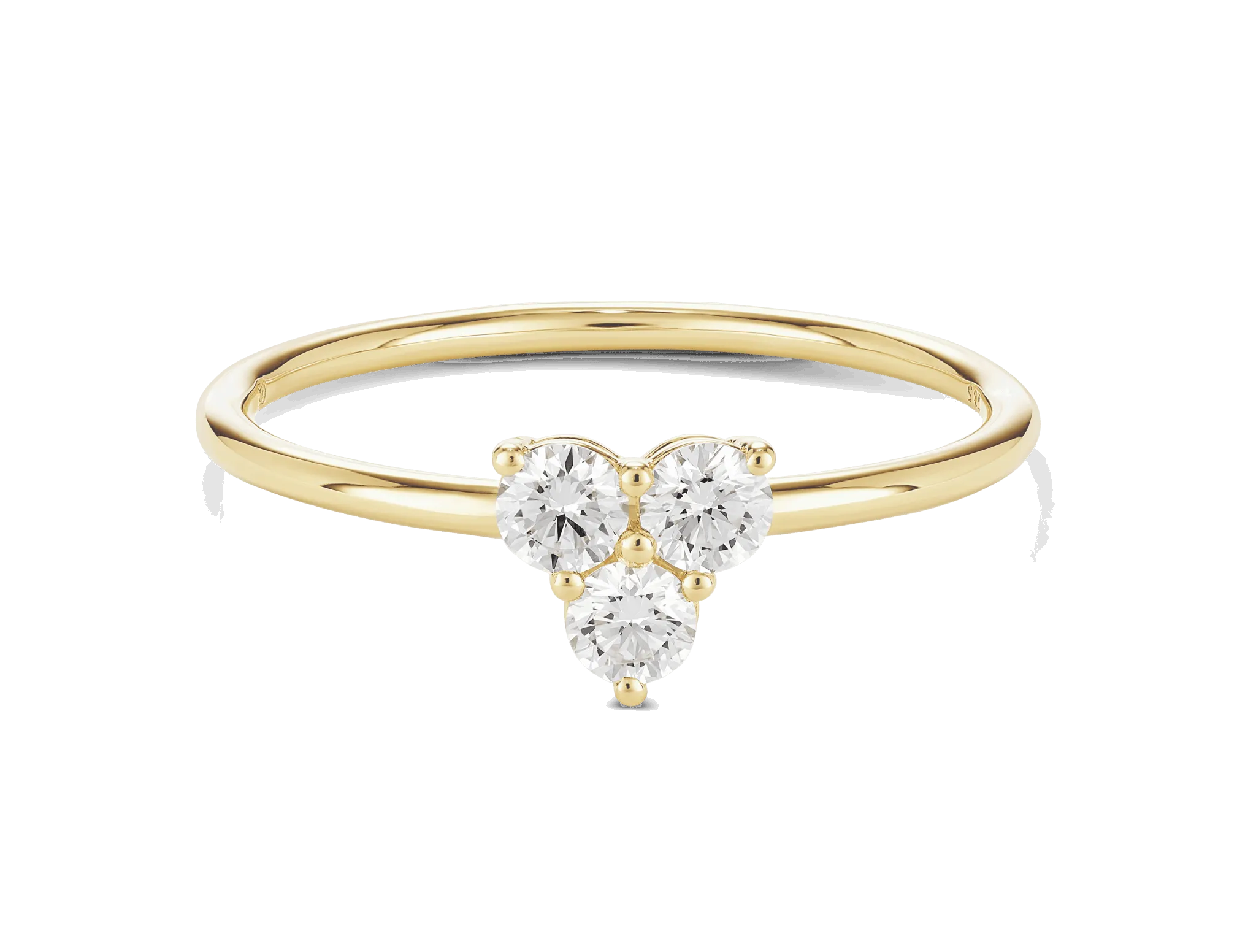 Lab-Grown Diamond ³⁄₁₀ct. tw. Mini Trio Round Brilliant Ring | White