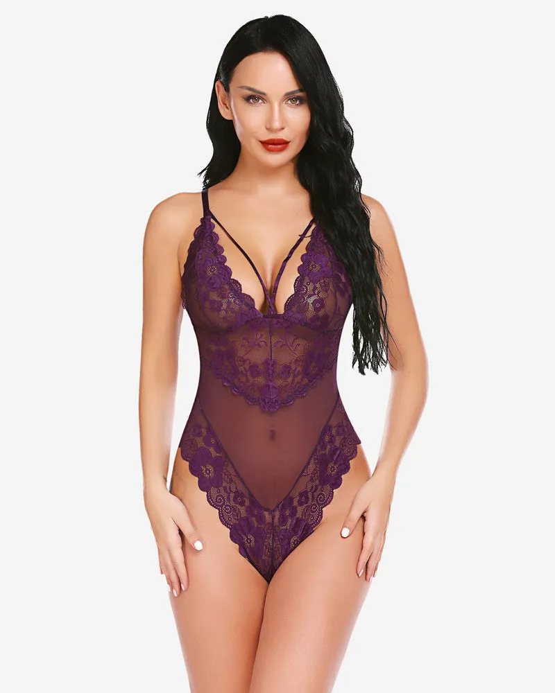 Lace One Piece Sexy Mini Bodysuit