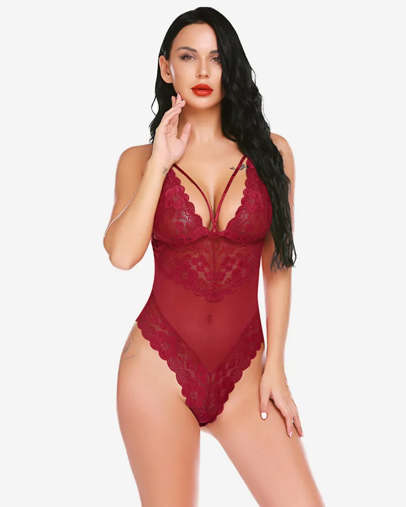 Lace One Piece Sexy Mini Bodysuit