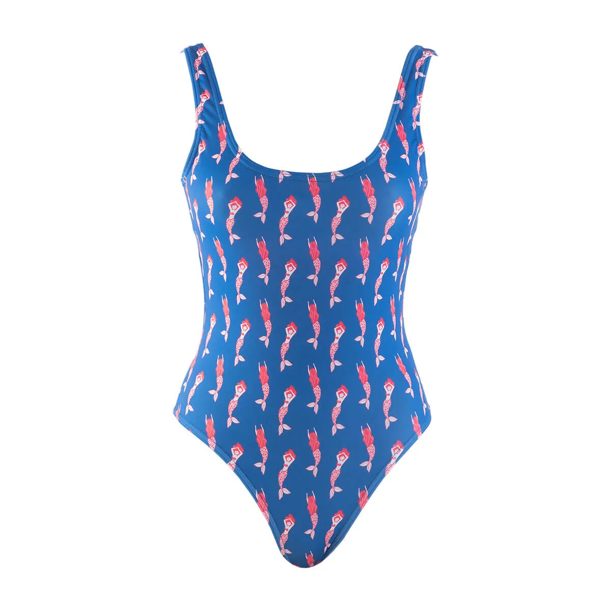 Ladies One Piece - Mermaids | Royal Blue