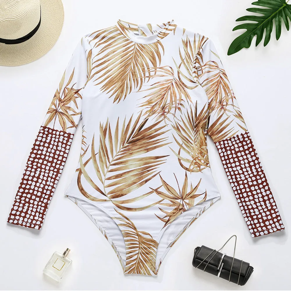 Long-Sleeved Swimsuit Sunscreen Surfing Suit