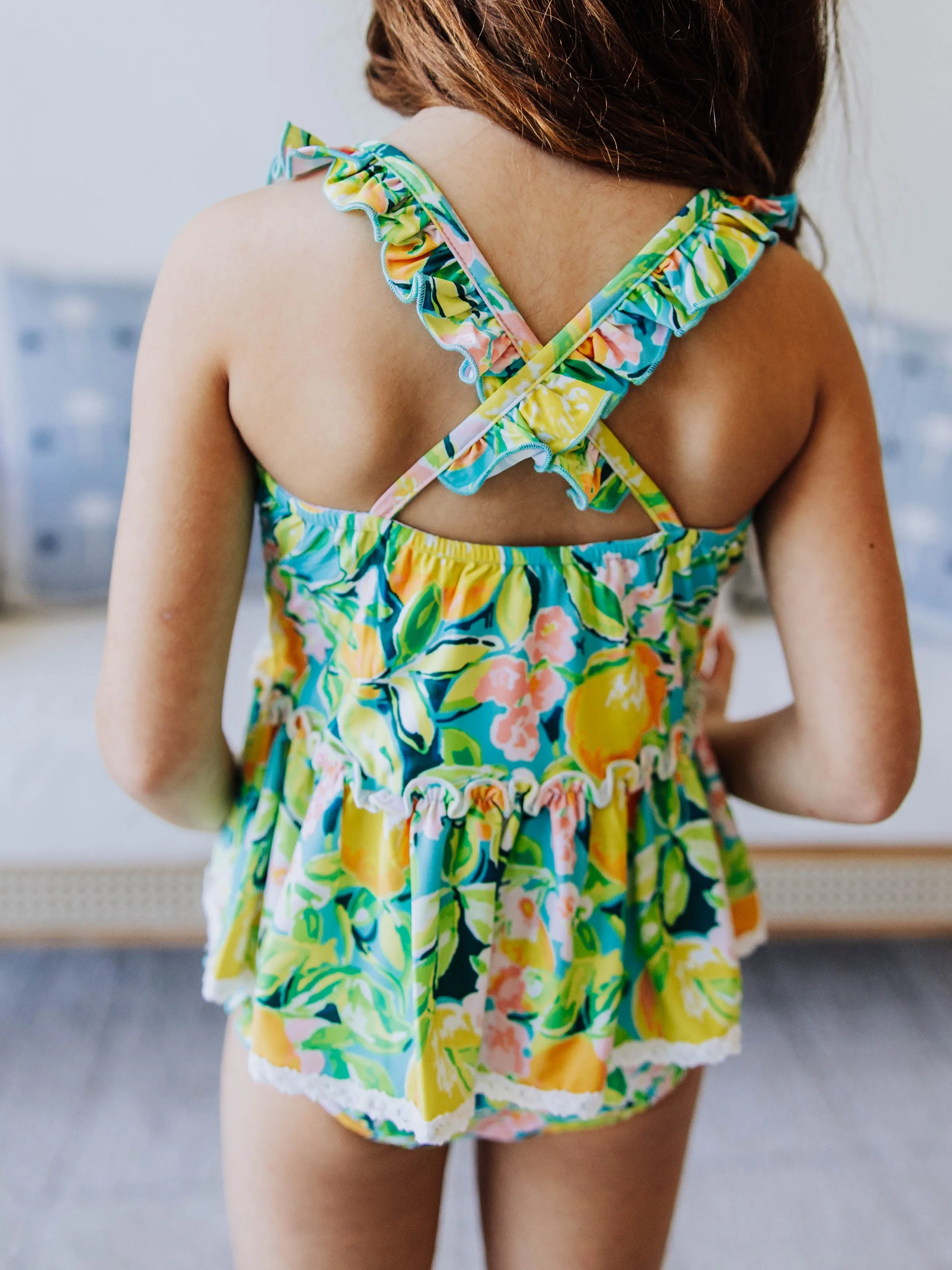 Maddi Tankini - Bright Lemon Floral