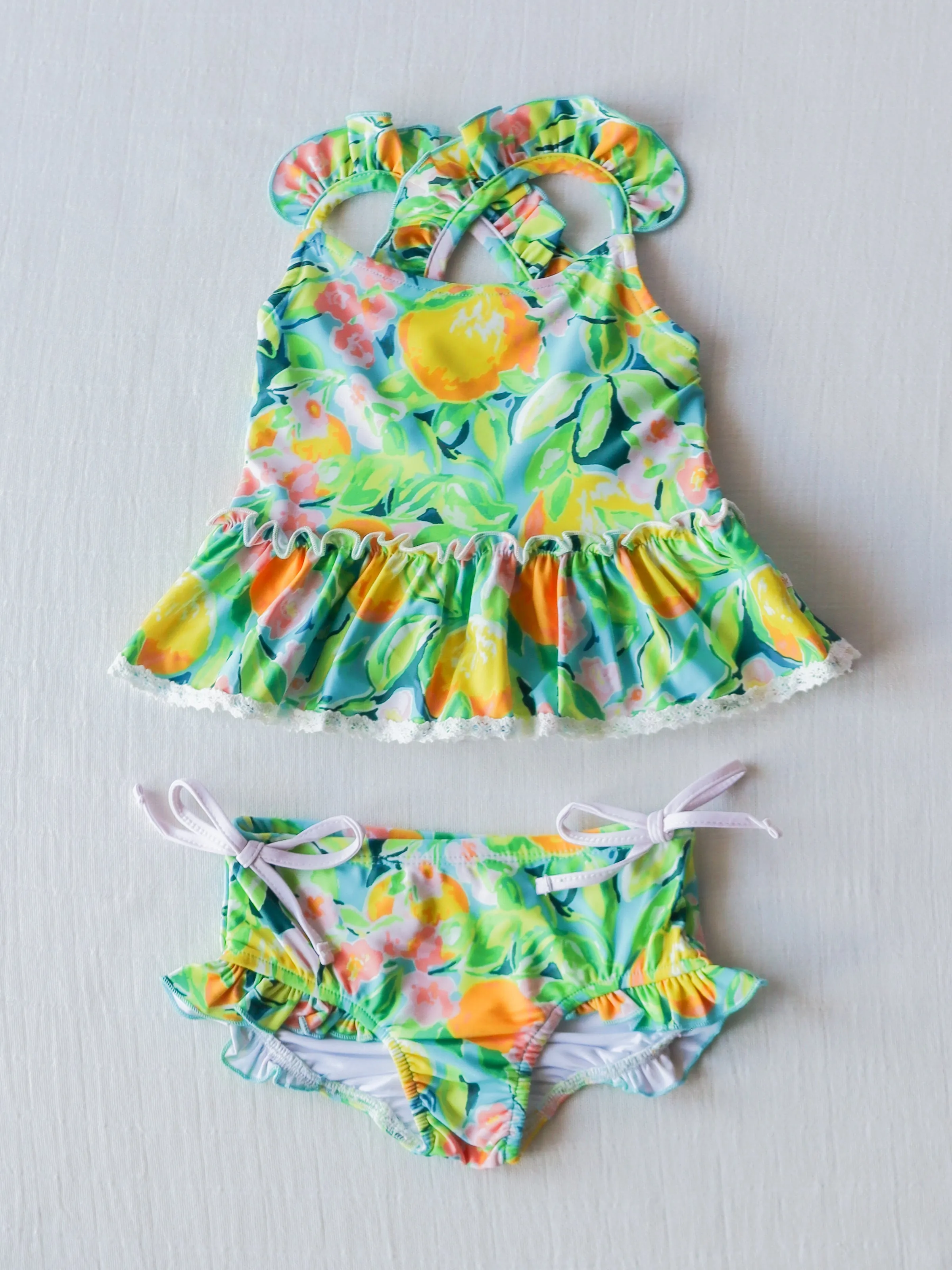 Maddi Tankini - Bright Lemon Floral