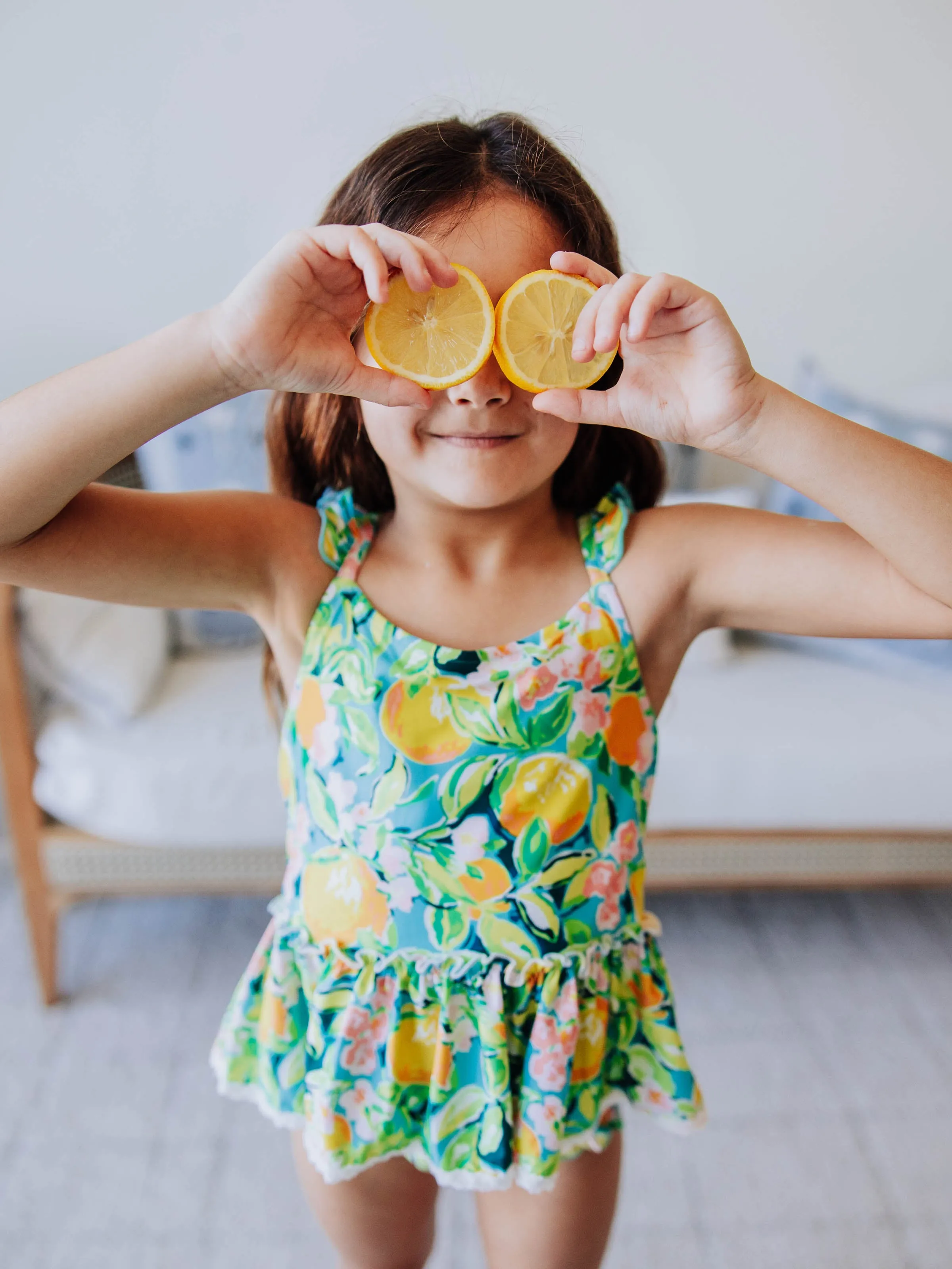 Maddi Tankini - Bright Lemon Floral