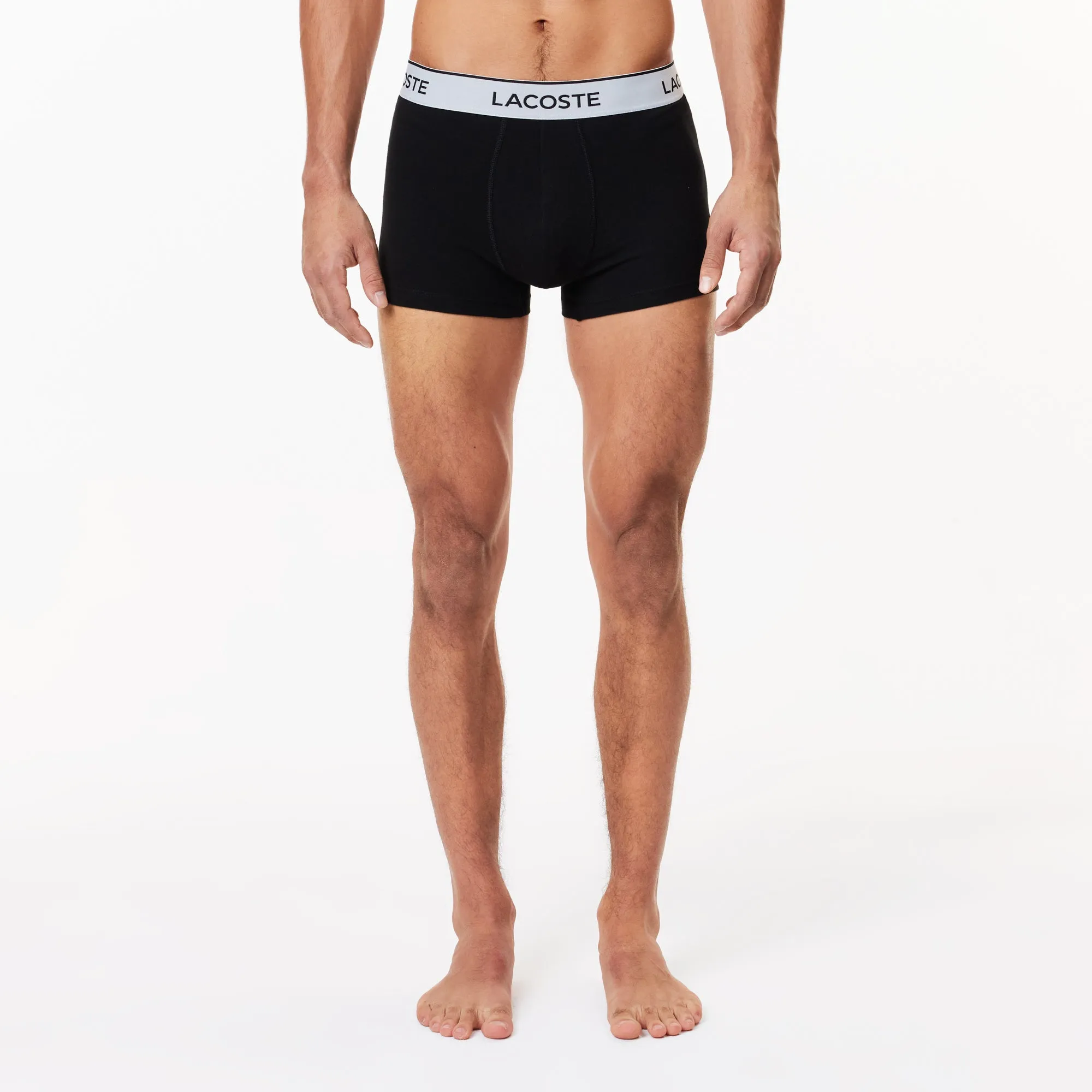 Men's Lacoste Contrast Waistband Trunk Three-Pack