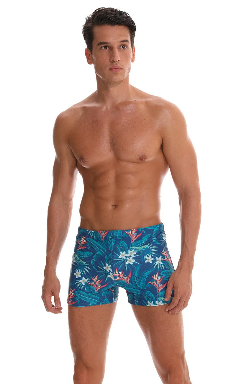 Men's Leaf Swim Trunks (Three Pieces)