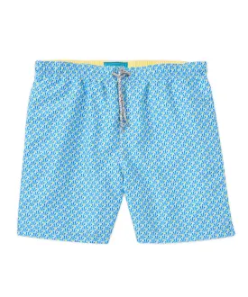 Michael's Italian Fans Print Swim Trunks