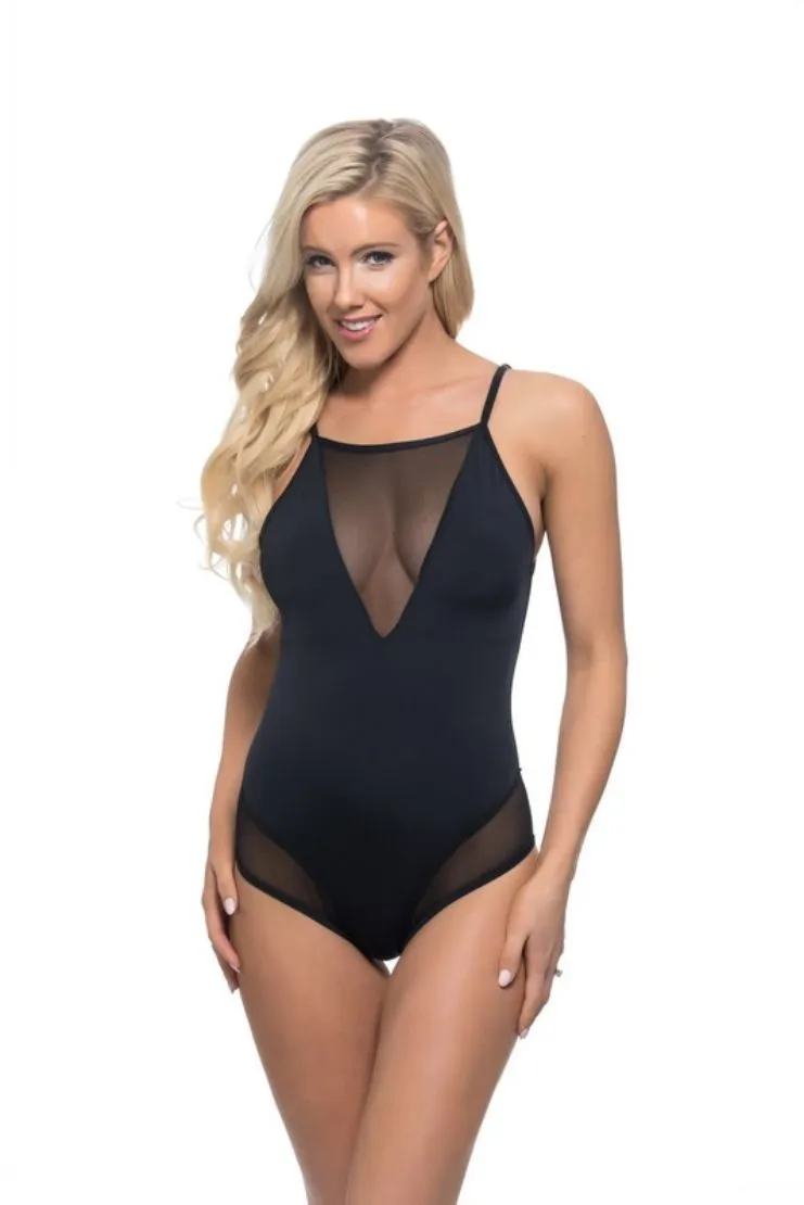 Millie Illusion Mesh Inset One-Piece Swimsuit