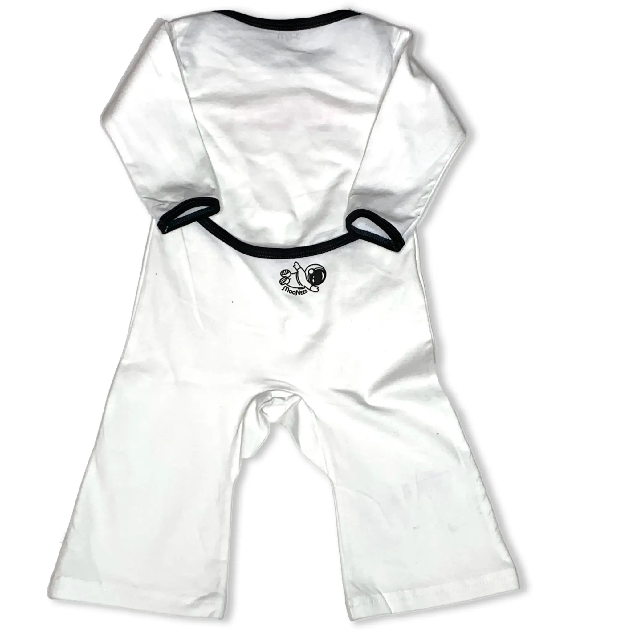 NASA Worm Logo Infant Envelope Neck Cotton One Piece | MoonEaze™