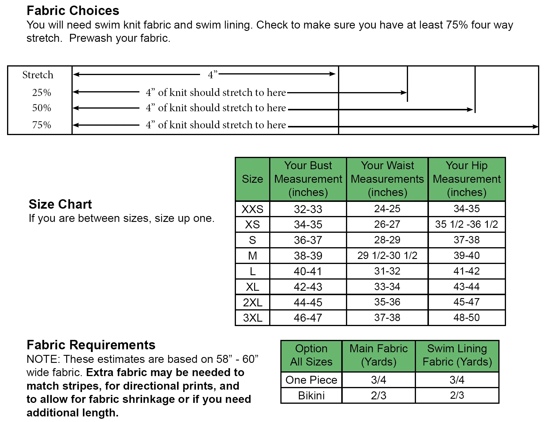 North Shore Swimsuit PDF Pattern XXS - 3XL