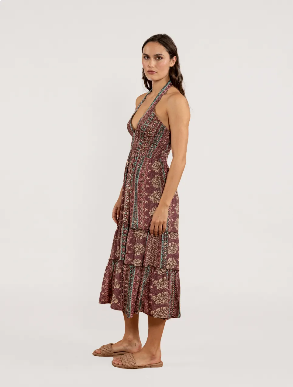 Nuha Halter Midi Dress