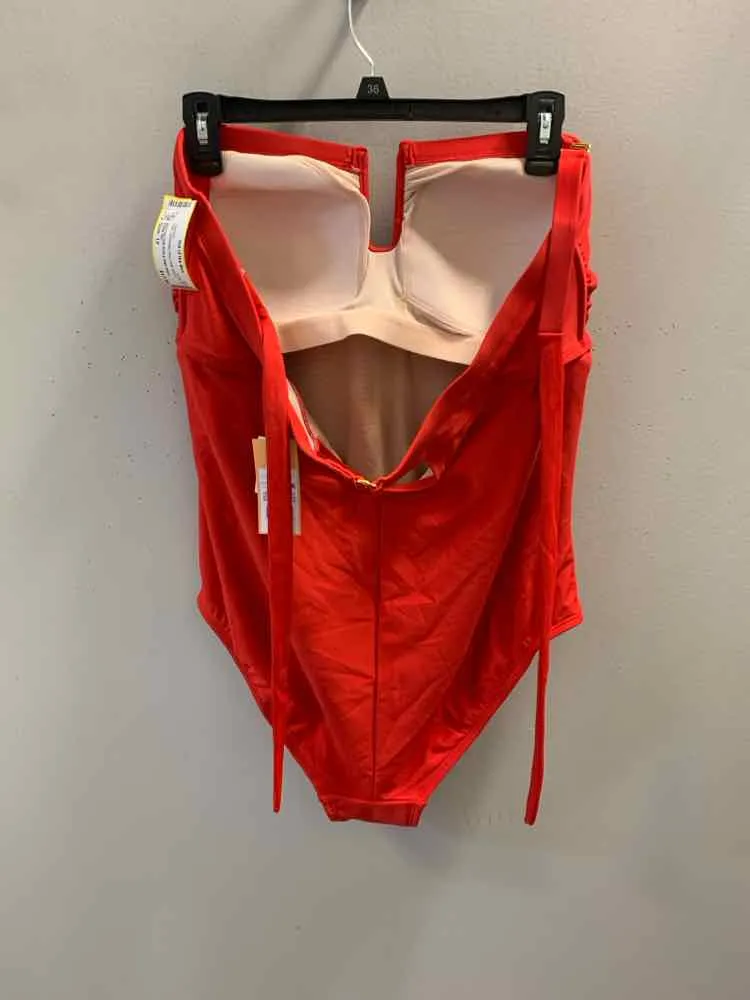 NWT KONA SOL Swimwear Size 17 Red ONE PIECE Swimsuit