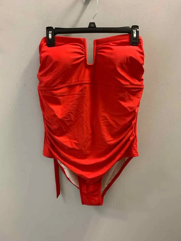 NWT KONA SOL Swimwear Size 17 Red ONE PIECE Swimsuit