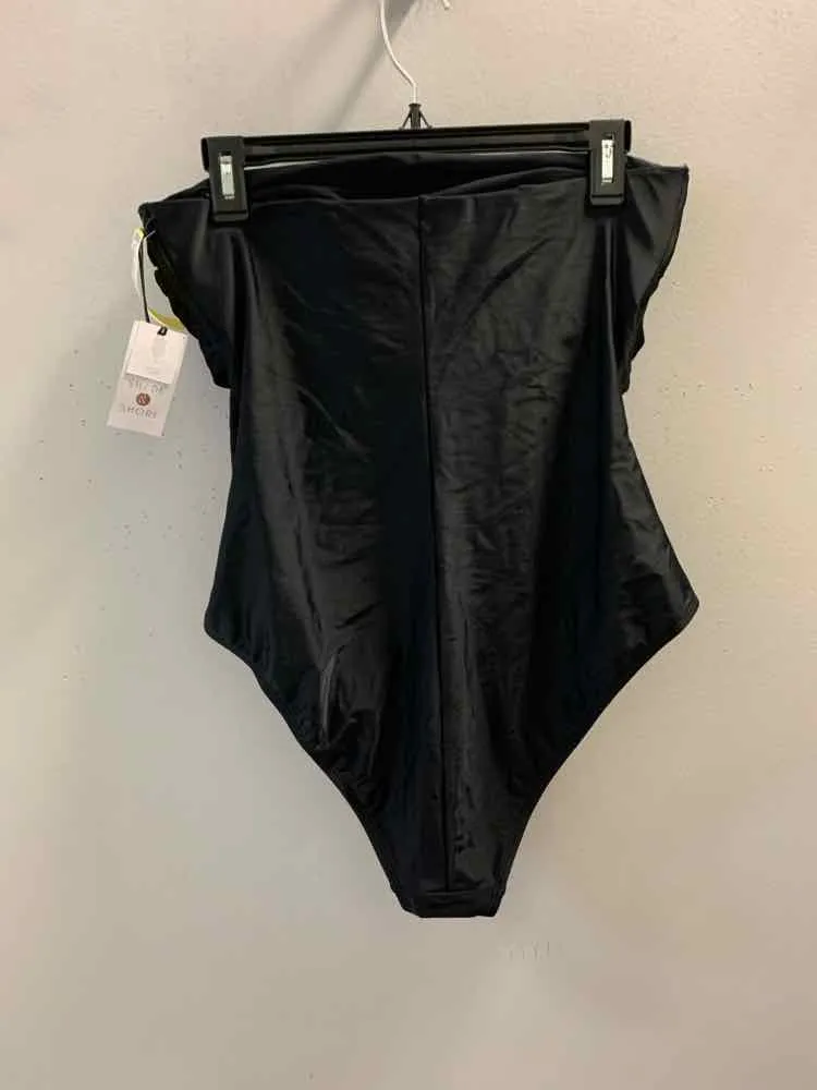 NWT SHADE SHORE Swimwear Size XL Black ONE PIECE Swimsuit