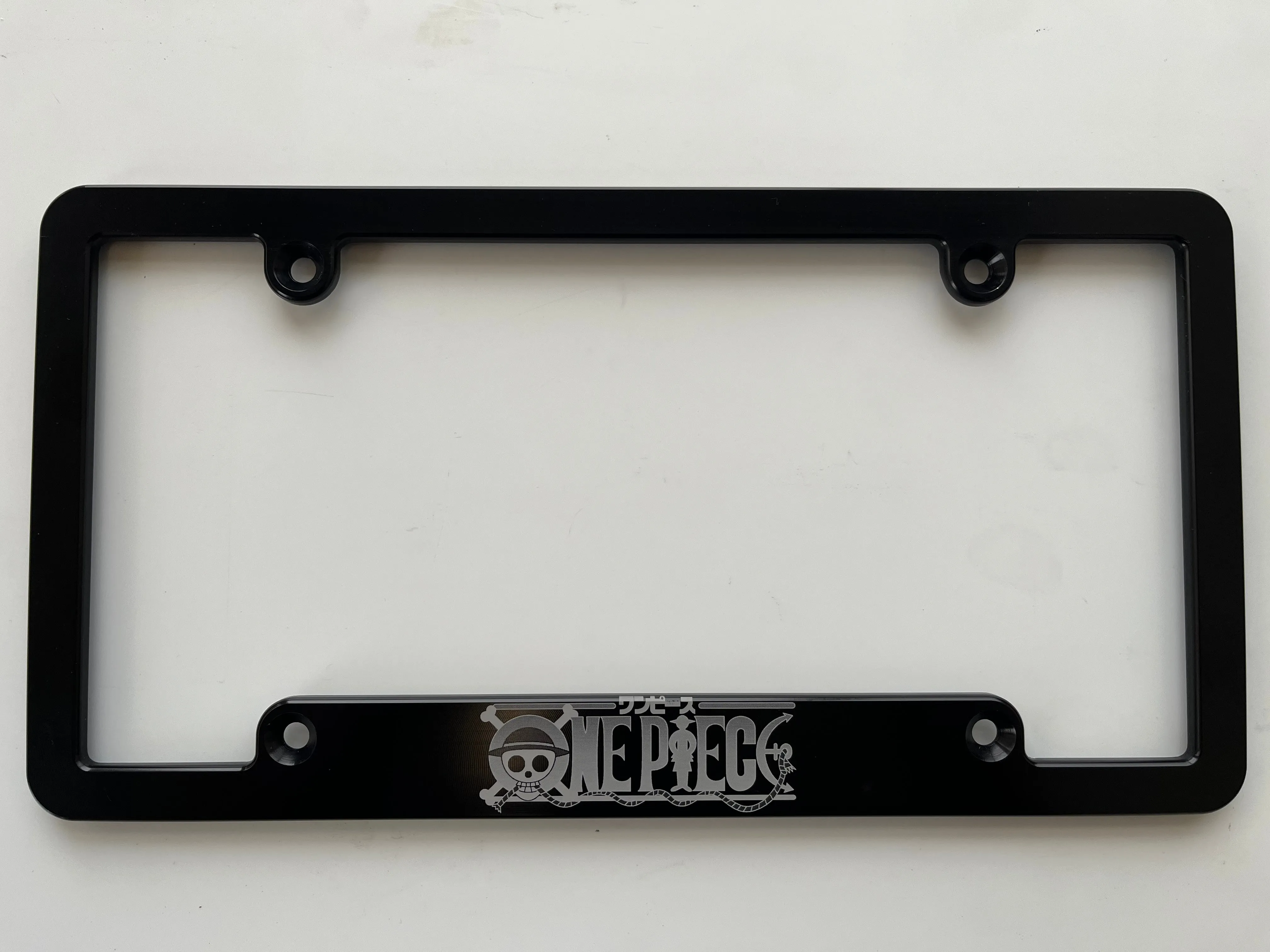 One Piece License Plate Frame