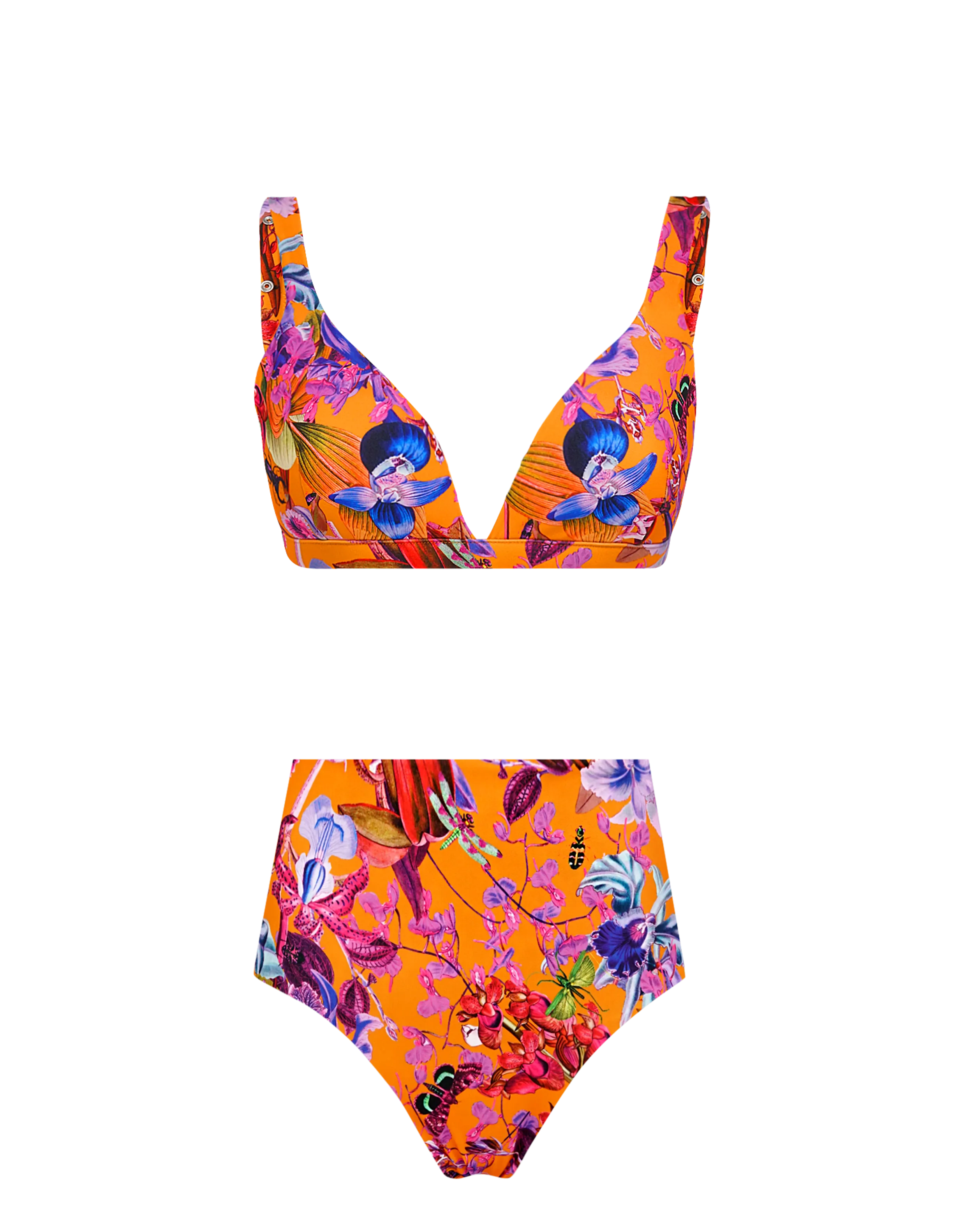 Orchid Rush 5-in-1 Ruffled Bikini Set