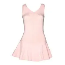 Pink Cotton Lycra Binty Skirted Leotard