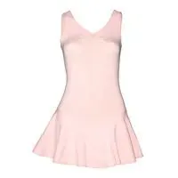 Pink Cotton Lycra Binty Skirted Leotard