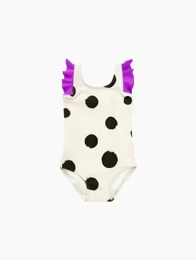 Polka Dot One-Piece Swimsuit