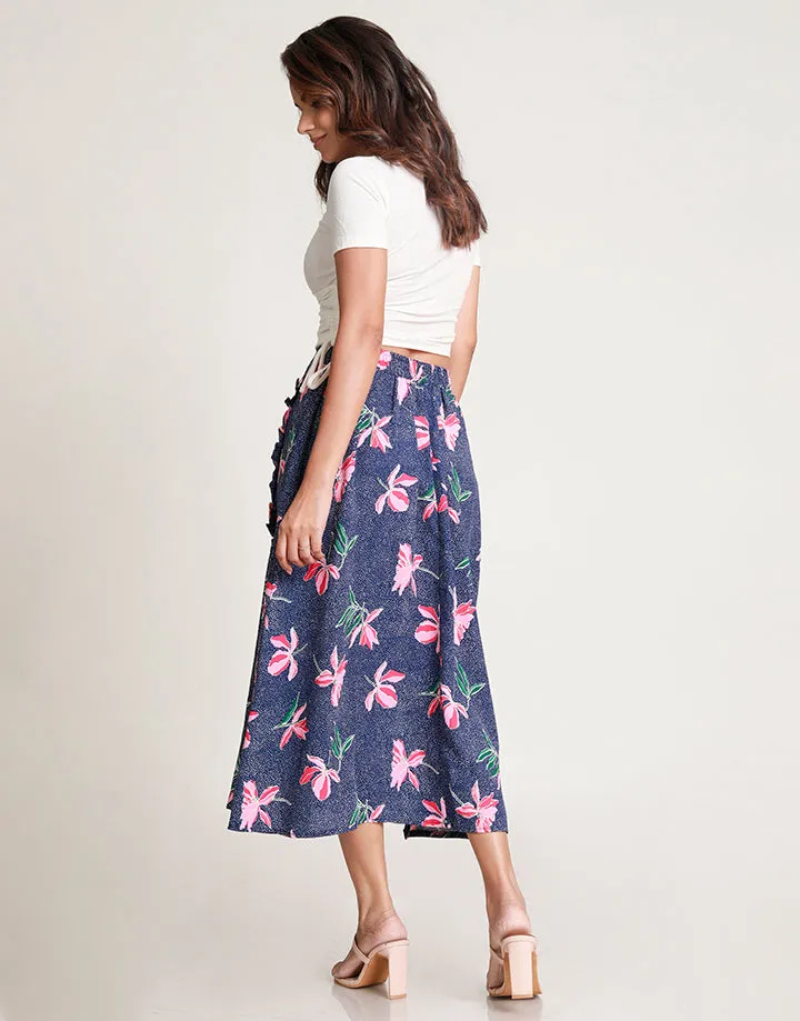 Printed Midi Skirt