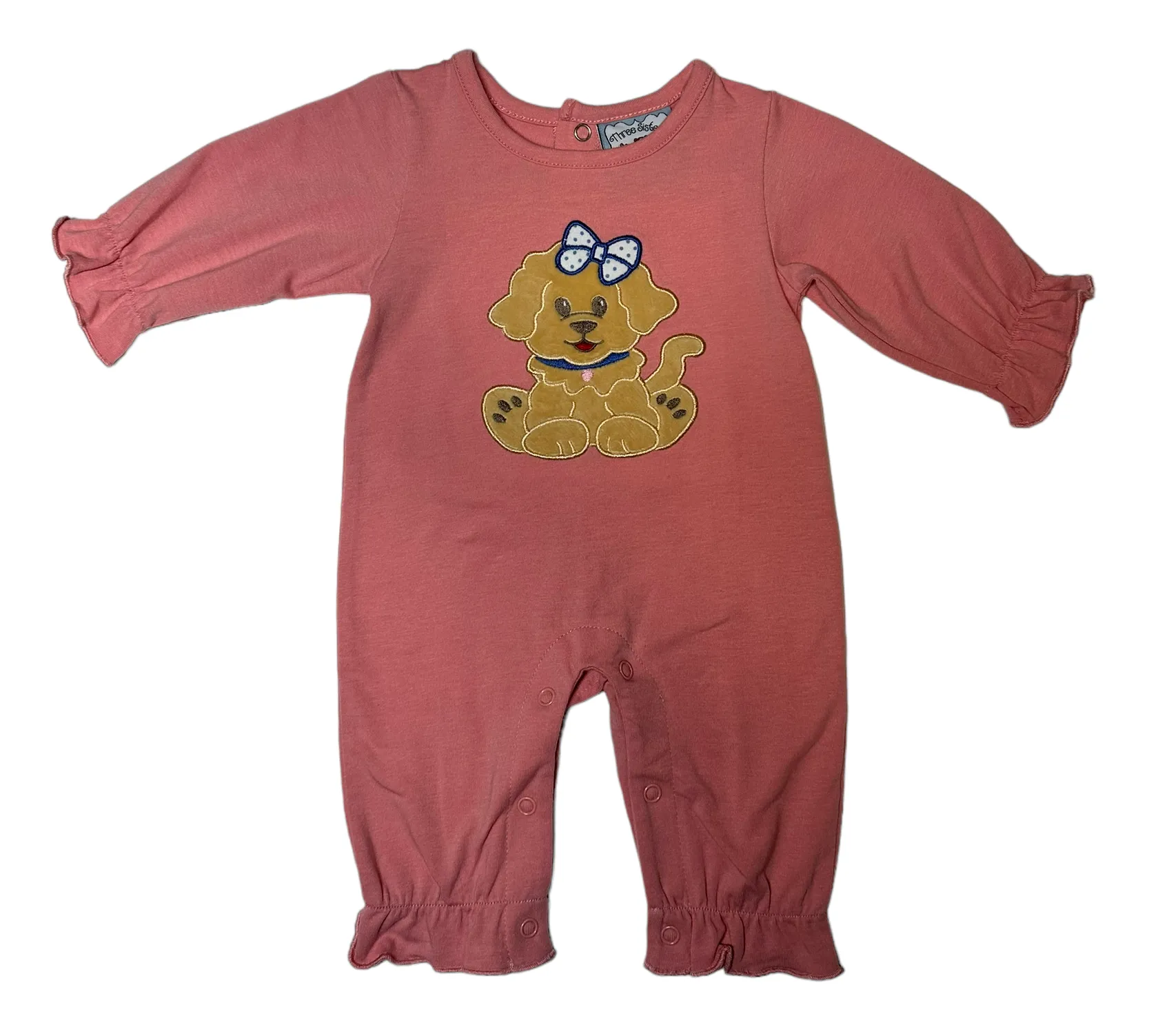 Puppy Applique Boys Romper