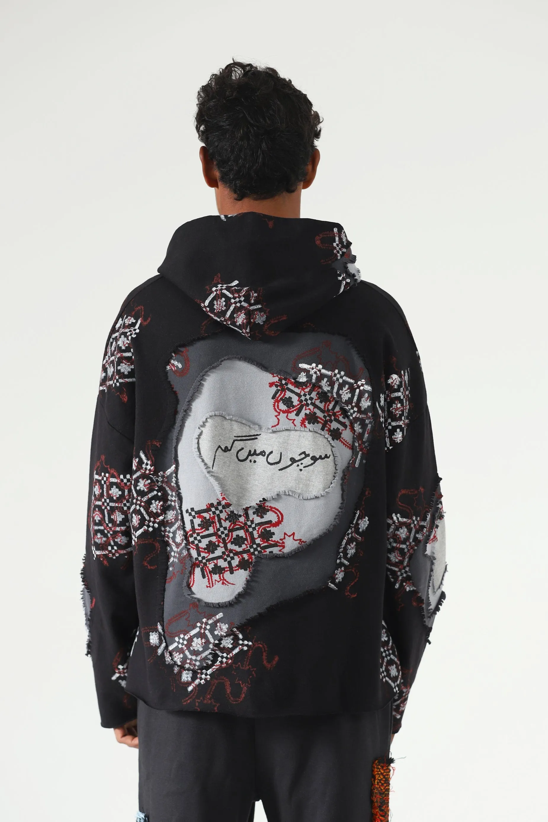 "CYCLONE" BLOCK PRINT HOODIE