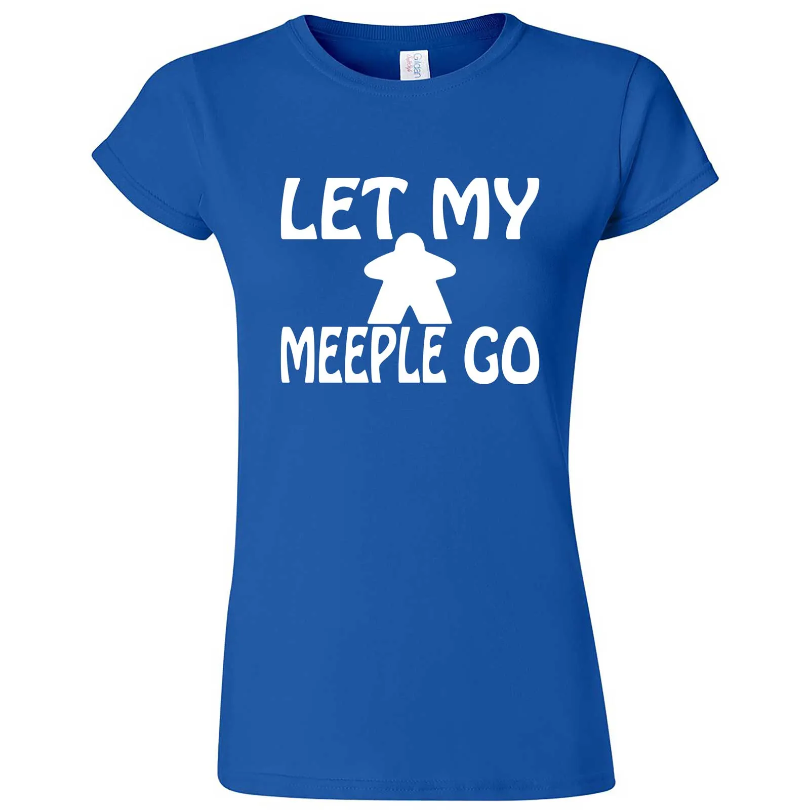 "Let My Meeple Go" women's t-shirt