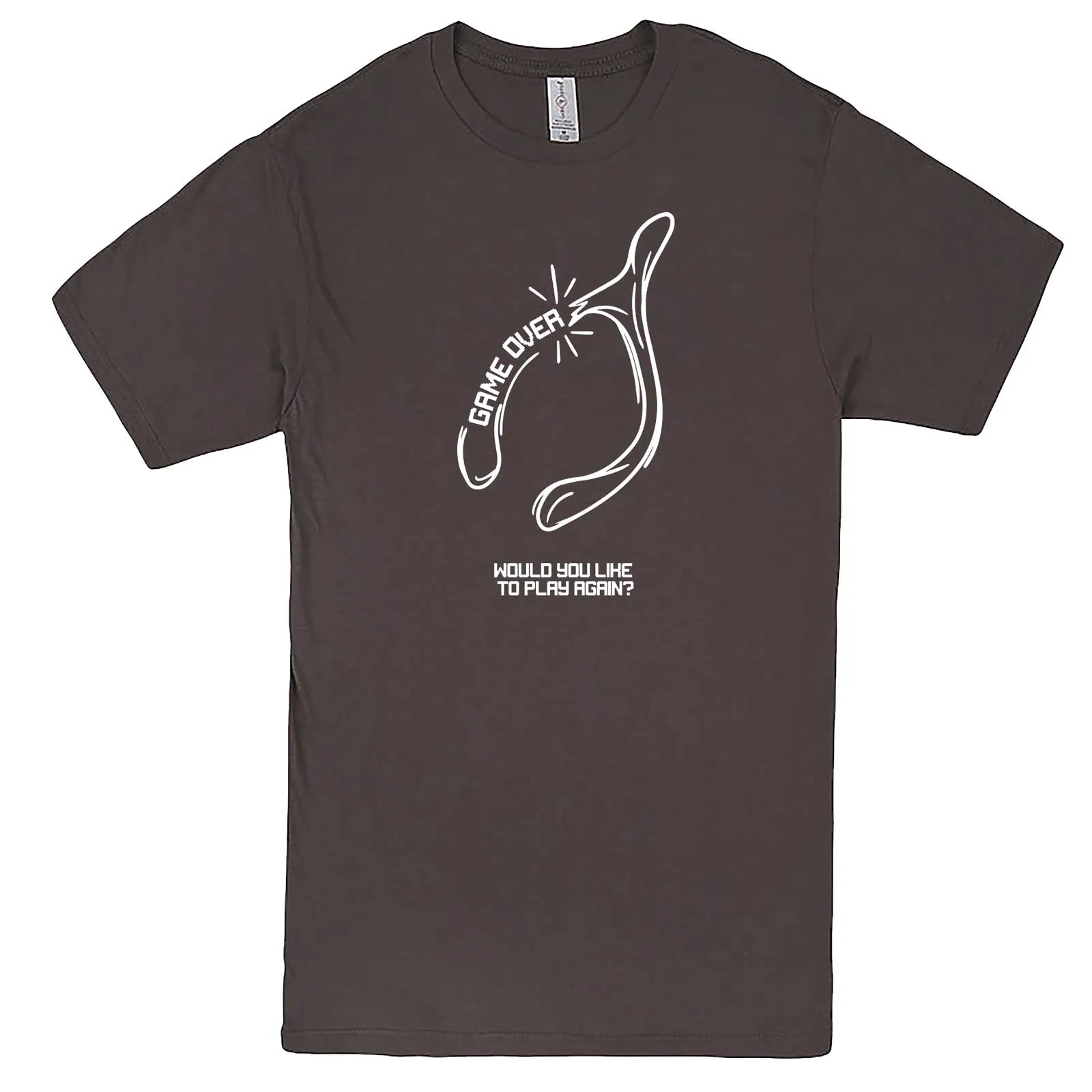 "Thanksgiving Wishbone Game Over, Would You Like to Play Again" men's t-shirt