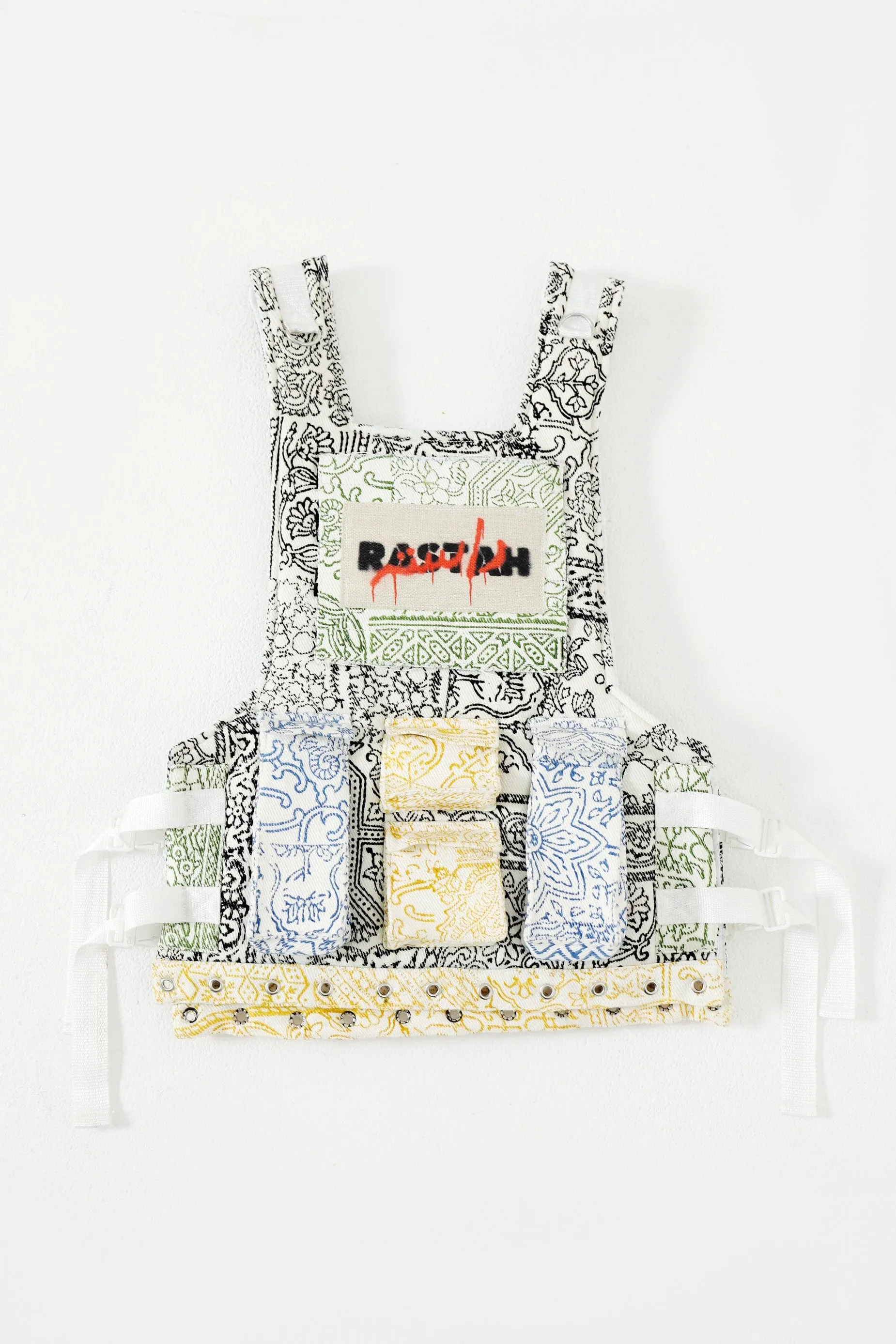 RASTAH TACTICAL BLOCK PRINT VEST