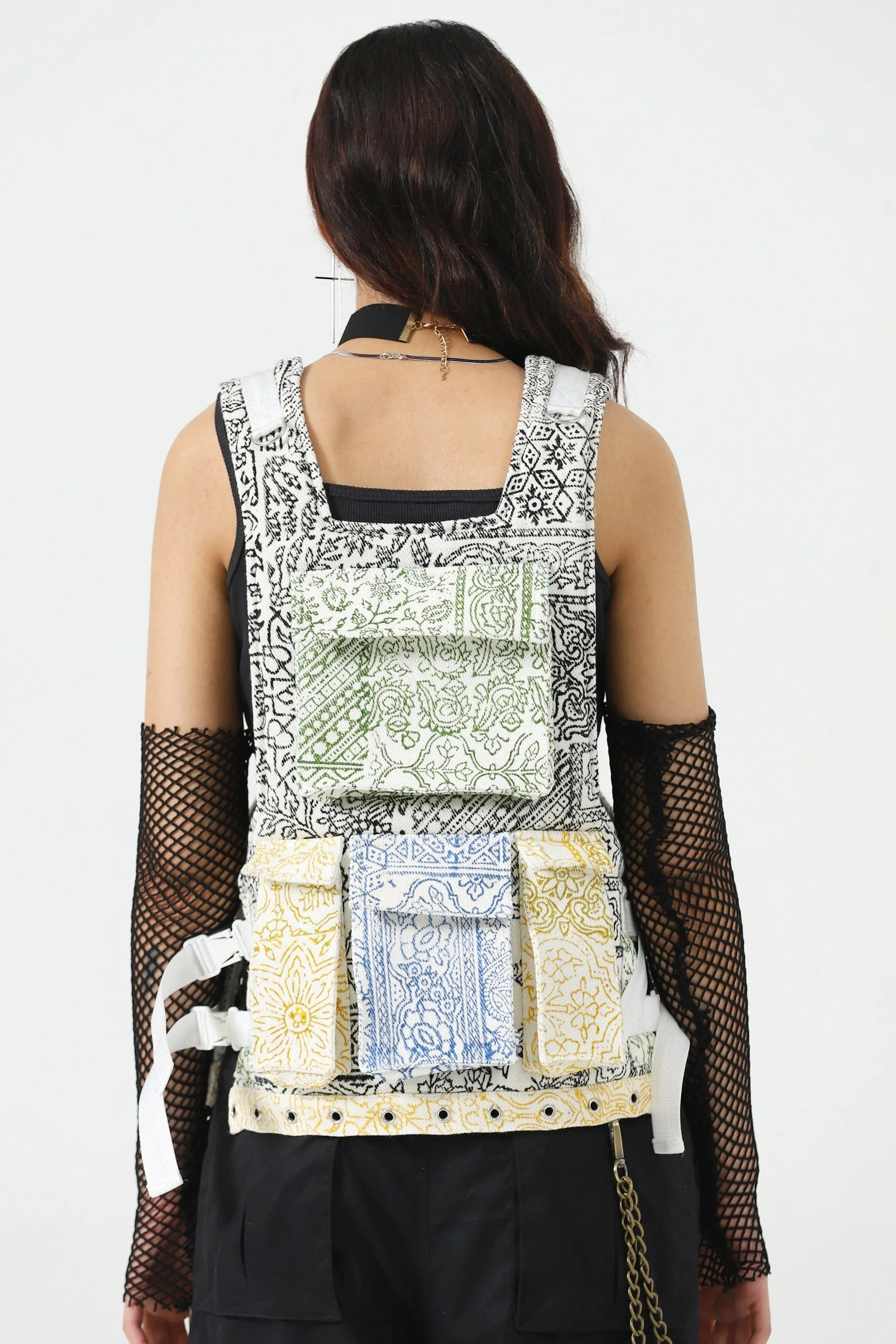 RASTAH TACTICAL BLOCK PRINT VEST