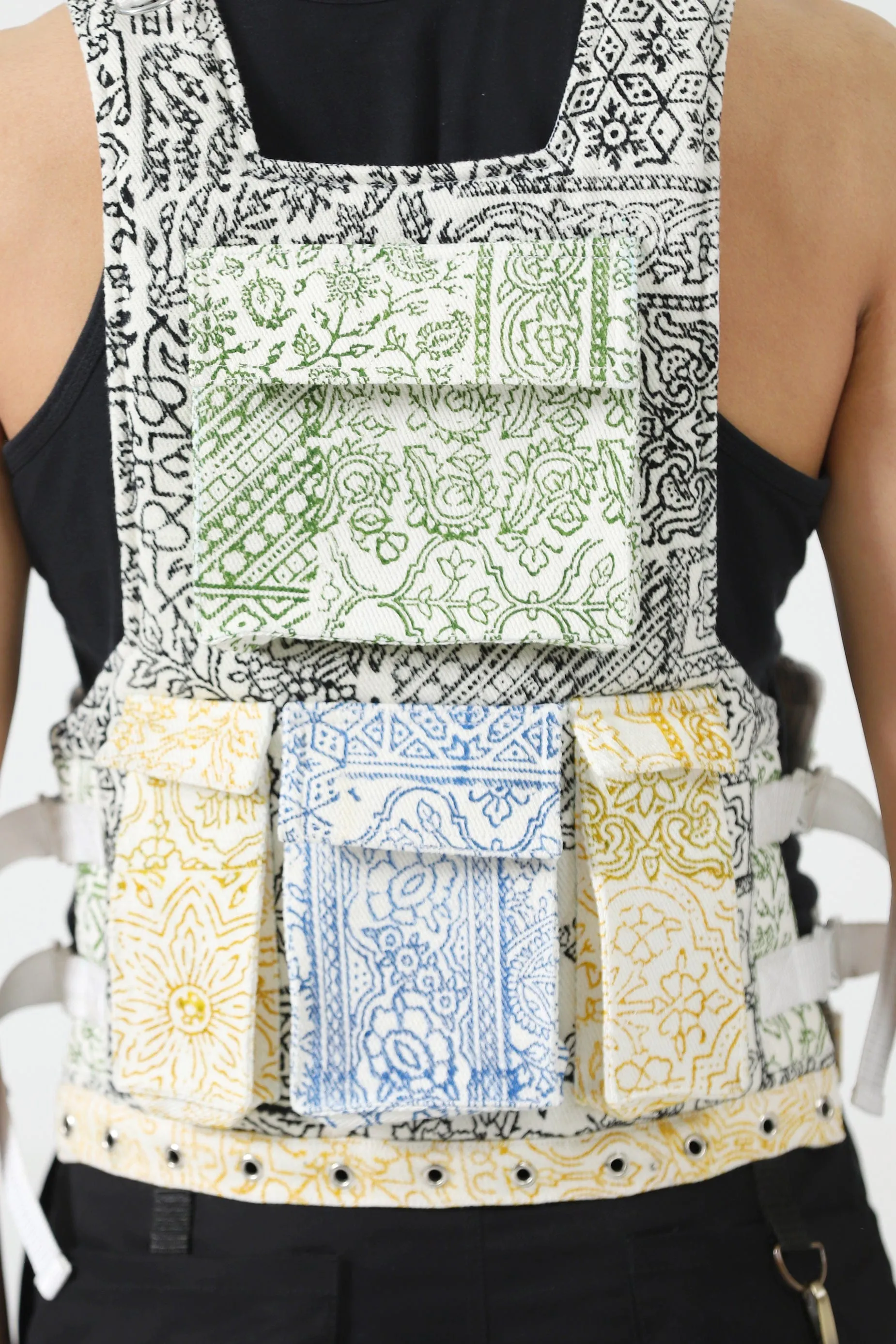 RASTAH TACTICAL BLOCK PRINT VEST