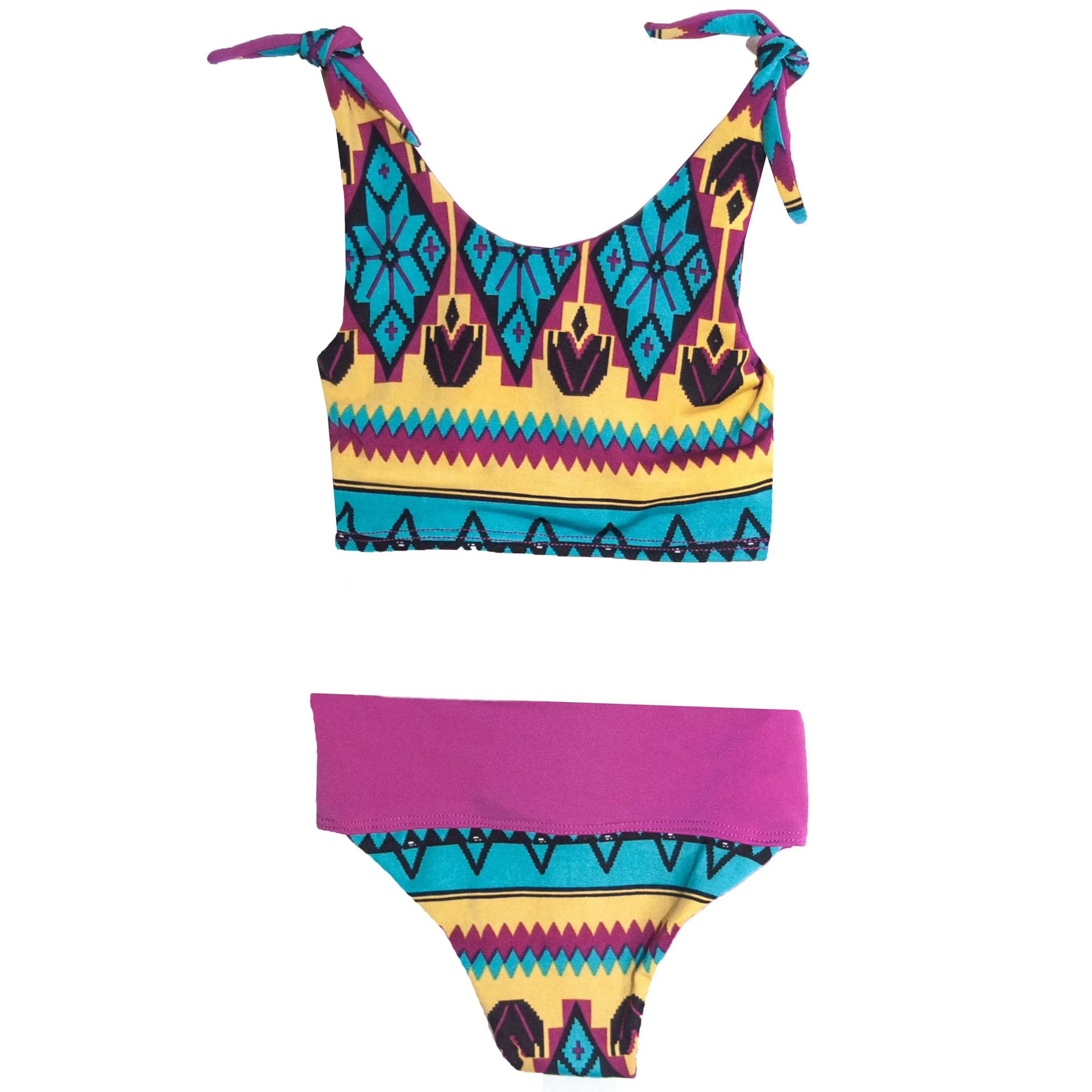 Reversible Aztec Bikini Pink