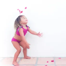 Reversible Aztec Bikini Pink