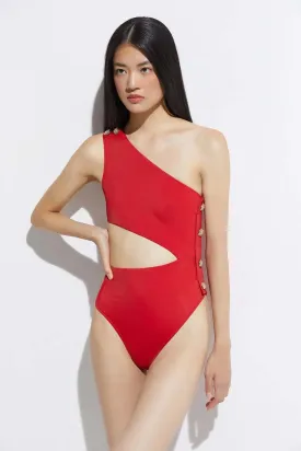 Rhea One Piece in Red