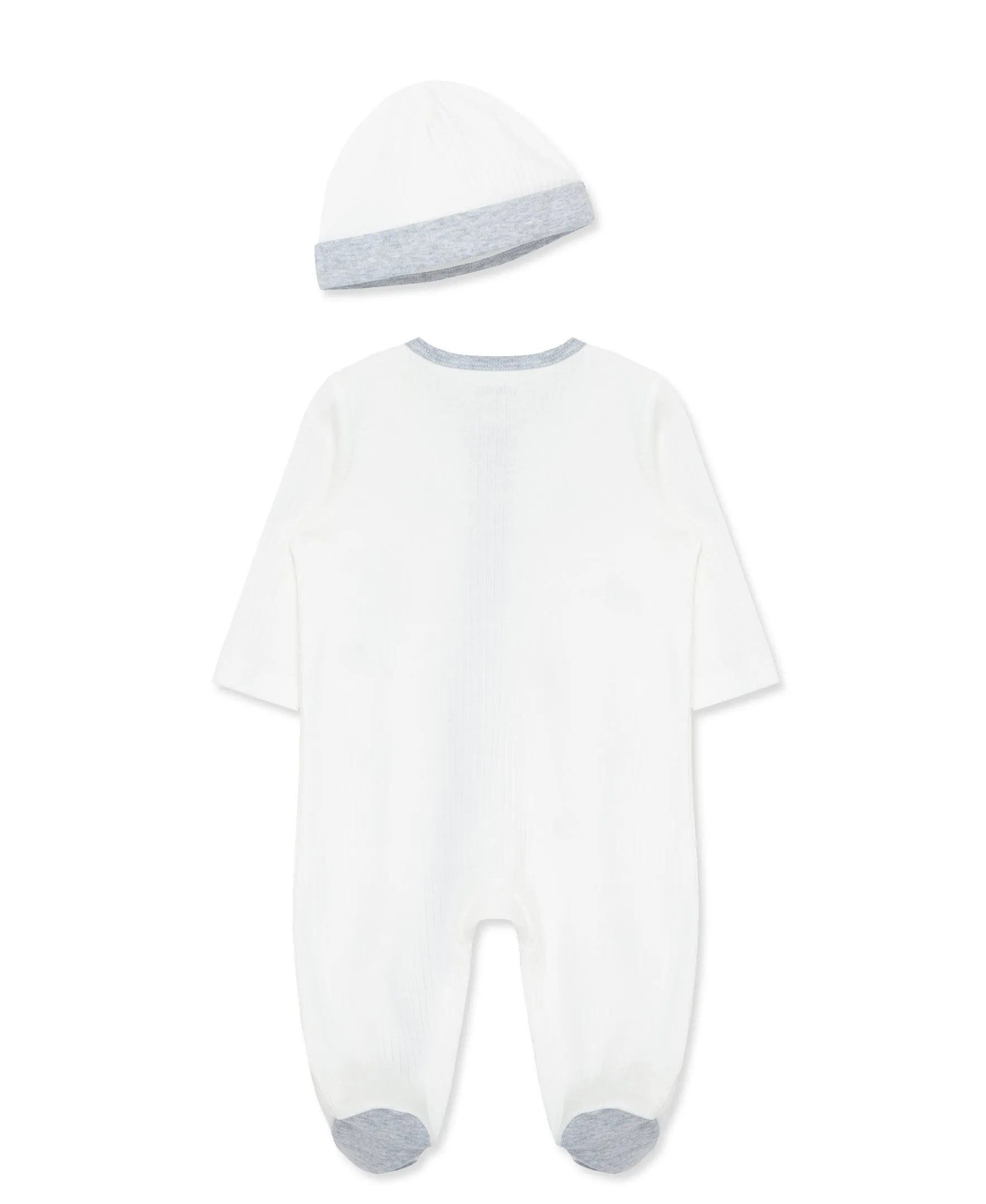 Safari 2-Way-Zip Footed One-Piece & Hat