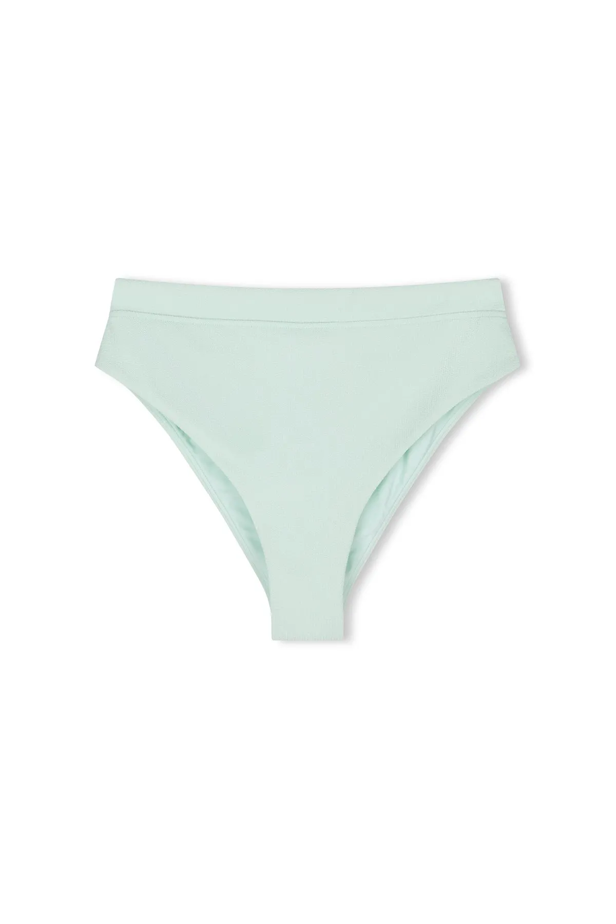 Seaglass Textured High Waistband Brief