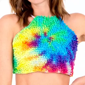 SHAG Halter Top- Rainbow Tie Dye