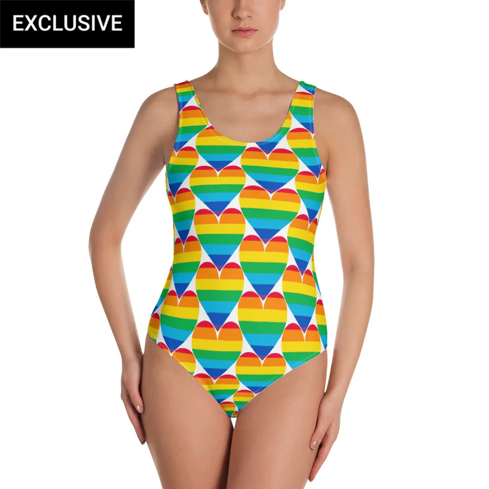 Spectrum of Love One-Piece Swimsuit (POD)