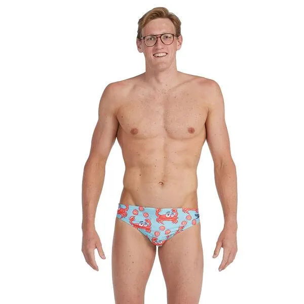 Speedo Mens Escape 5cm Brief - Crab Juggler